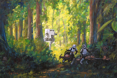 "Imperial Scout Troopers"  -  Giclee on Canvas