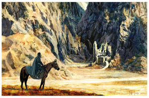 "Aragorn Arrives At Helms Deep"  ---  Giclee on Paper