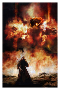 "Gandalf And Balrog"  ---  Giclee on Paper