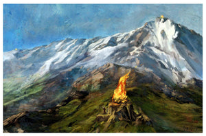 "The Beacons Of Gondor"  ---  Giclee on Paper